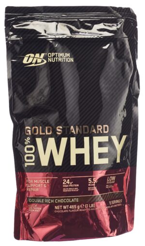OPTIMUM 100% Whey Gold Std Choco Dbl Ri  Btl 450 g