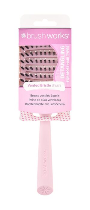 BRUSHWORKS Vented Bristle Hair Brush Box