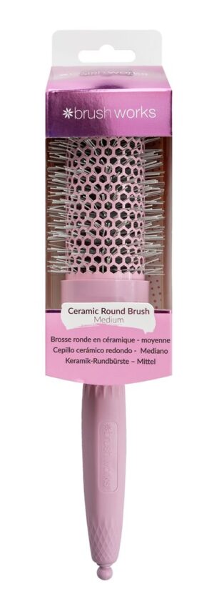 BRUSHWORKS Ceramic Round Brush Medium Box