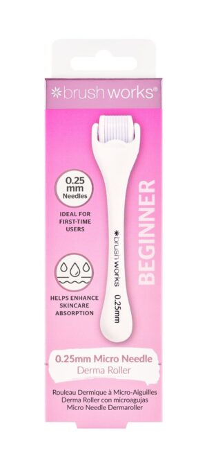 BRUSHWORKS Micro Needle Derma Roller 0.25mm Box