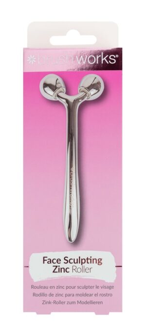 BRUSHWORKS Face Sculpting Zinc Roller Box