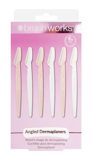 BRUSHWORKS Angled Dermaplaners Box 6 Stk