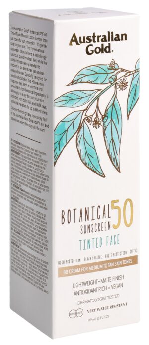 AUSTRALIAN GOLD Botan Tint Faces SPF50 medTb 89 ml
