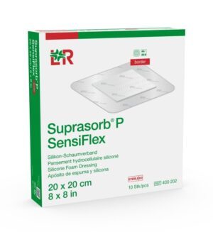 SUPRASORB P SensiFlex border 20x20cm 10 Stk