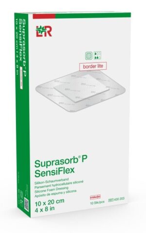 SUPRASORB P SensiFlex border 10x20cm lite 10 Stk
