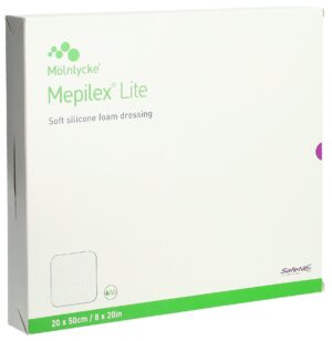 MEPILEX Lite Absorptionsverb 20x50cm Silik 4 Stk