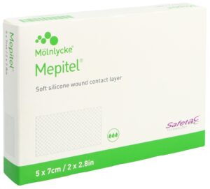 MEPITEL Wundauflage 5x7cm Silik 5 Stk
