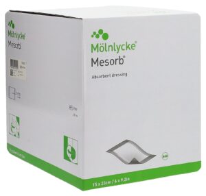 MESORB Absorbier Saugverband 15x23cm steril 50 Stk