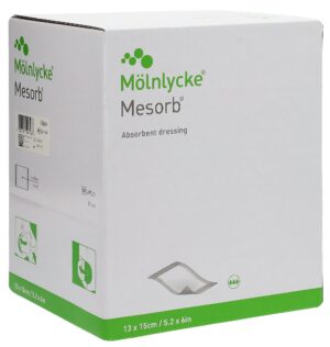 MESORB Absorbier Saugverband 13x15cm steril 50 Stk