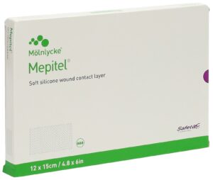 MEPITEL Wundauflage 12x15cm Silik 5 Stk