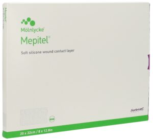 MEPITEL Wundauflage 20x32cm Silik 5 Stk