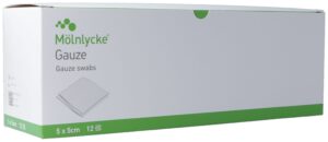 MOLNLYCKE Gazekompr 5x5cm 12lag st    24 Btl 5 Stk