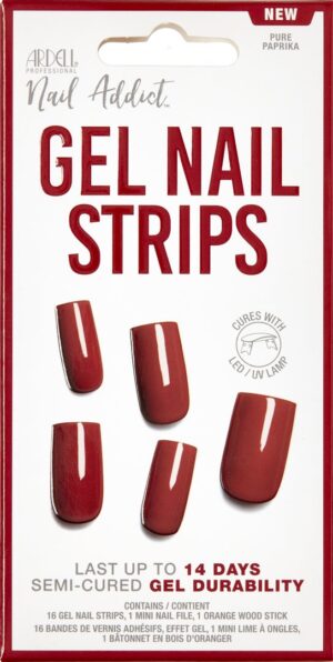 ARDELL Nail Addict Gel Strips Pure Paprika  16 Stk