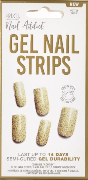 ARDELL Nail Addict Gel Strips Pot of Gold   16 Stk