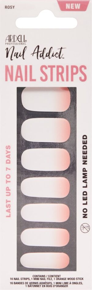 ARDELL Nail Addict Strips Rosey Cheeks      16 Stk