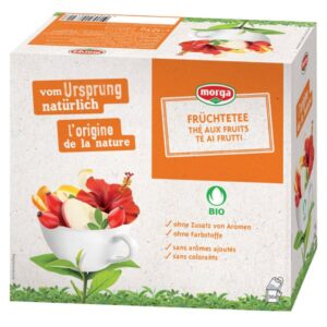 MORGA Fruechtetee m/H Bio Knospe Btl 50 Stk