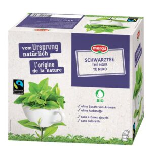 MORGA Schwarztee m/H Bio Fairtrade KnospBtl 50 Stk
