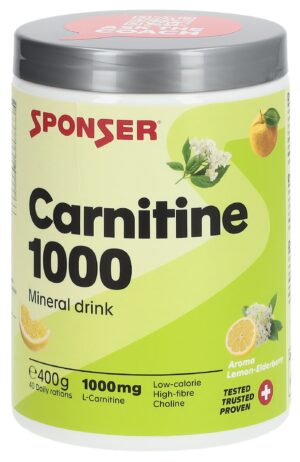 SPONSER Carnitin 1000 Plv Lemon-Elderberry 400 g