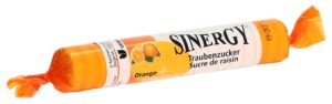 SINERGY Traubenzucker Orange Vitamin C  Rolle 40 g