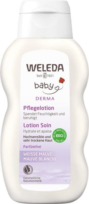 WELEDA baby DERMA 3in1 Pflegelot wei MalvFl 200 ml