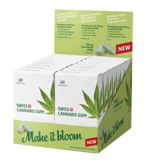 SWISS CANNABIS Gum 120 mg CBD Mint16 Karton 24 Stk