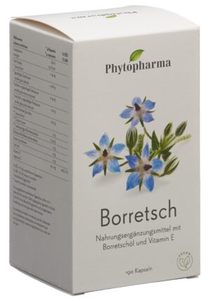 PHYTOPHARMA Borretsch Kaps 500 mg          190 Stk
