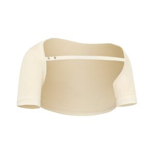 EUSANA Schulterwaermer L ivoire mit Traegerband