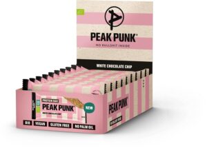 PEAK PUNK Bio Prot Bar White Choco Chip 12 55 g