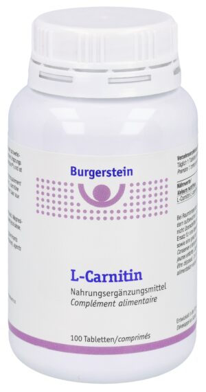 BURGERSTEIN L-Carnitin Tabl Ds 100 Stk