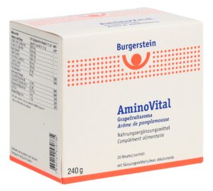 BURGERSTEIN Aminovital Plv Grapefruit   Btl 20 Stk
