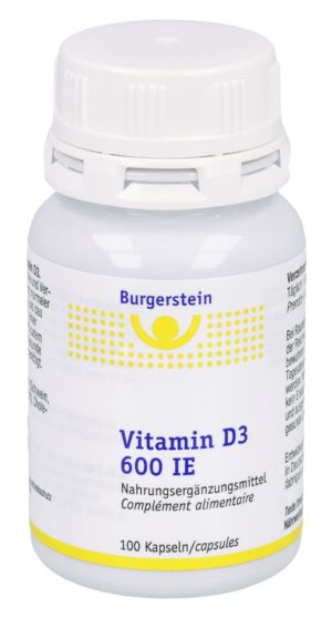 BURGERSTEIN Vitamin D3 Kaps 600 IE 100 Stk