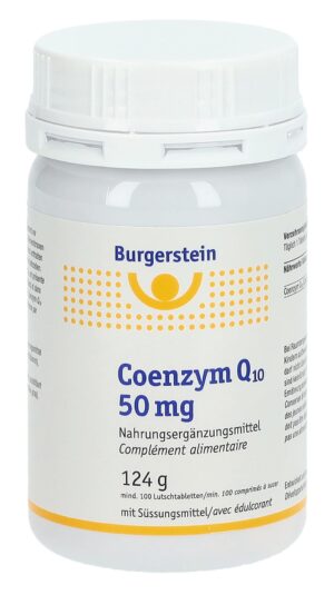 BURGERSTEIN Coenzym Q10 Lutschtabl 50 mgDs 100 Stk