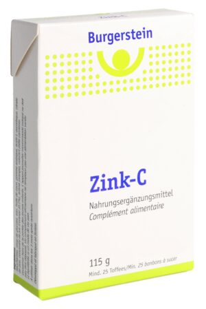 BURGERSTEIN Zink-C Toffees 115 g