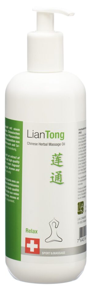 LIANTONG Chinese Herbal Massage Oil Relax 500 ml