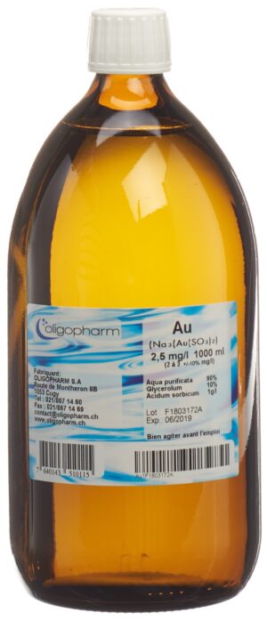 OLIGOPHARM Gold Lös 2.500 mg/l             1000 ml