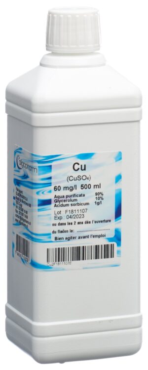 OLIGOPHARM Kupfer Lös 60 mg/l               500 ml