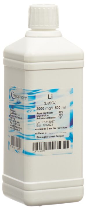 OLIGOPHARM Lithium Lös 2000 mg/l            500 ml
