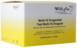 WILLI FOX Drogentest Multi 10 Drogen Urin 5 Stk