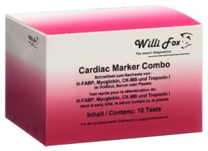 WILLI FOX Cardiac Mar TroI Myo H-FABP CK-MB 10 Stk