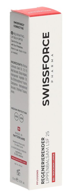 SWISSFORCE Pfleg Lippenbals LSF25 RizinusöTb 15 ml