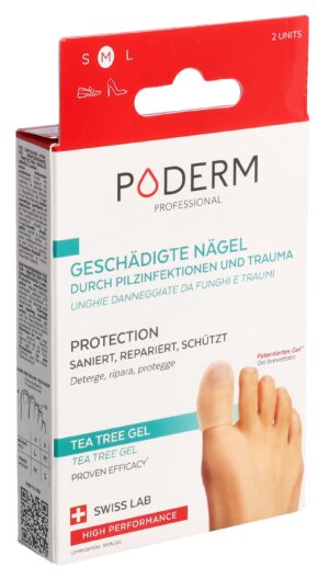 PODERM PROF Zehenschutzkappe M geschäd Nägel 2 Stk
