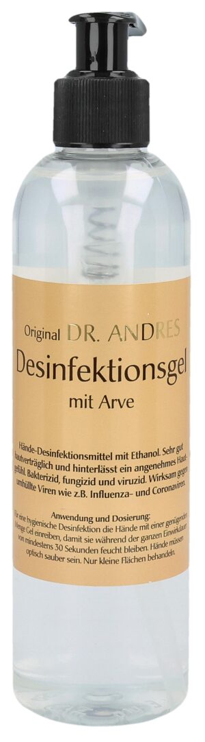 ANDRES Desinfektionsgel Arve Disp 250 ml