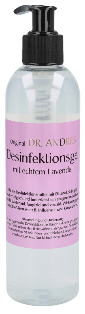 ANDRES Desinfektionsgel Lavendel Disp 250 ml
