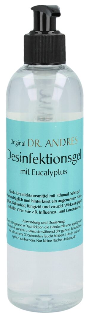 ANDRES Desinfektionsgel Eucalyptus Disp 250 ml