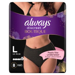 ALWAYS Discreet Boutique Inkont Pants L schw 8 Stk