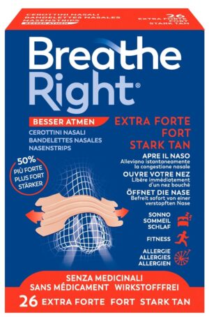 BREATHE RIGHT Nasenpfl EXTRA Stren TAN      26 Stk